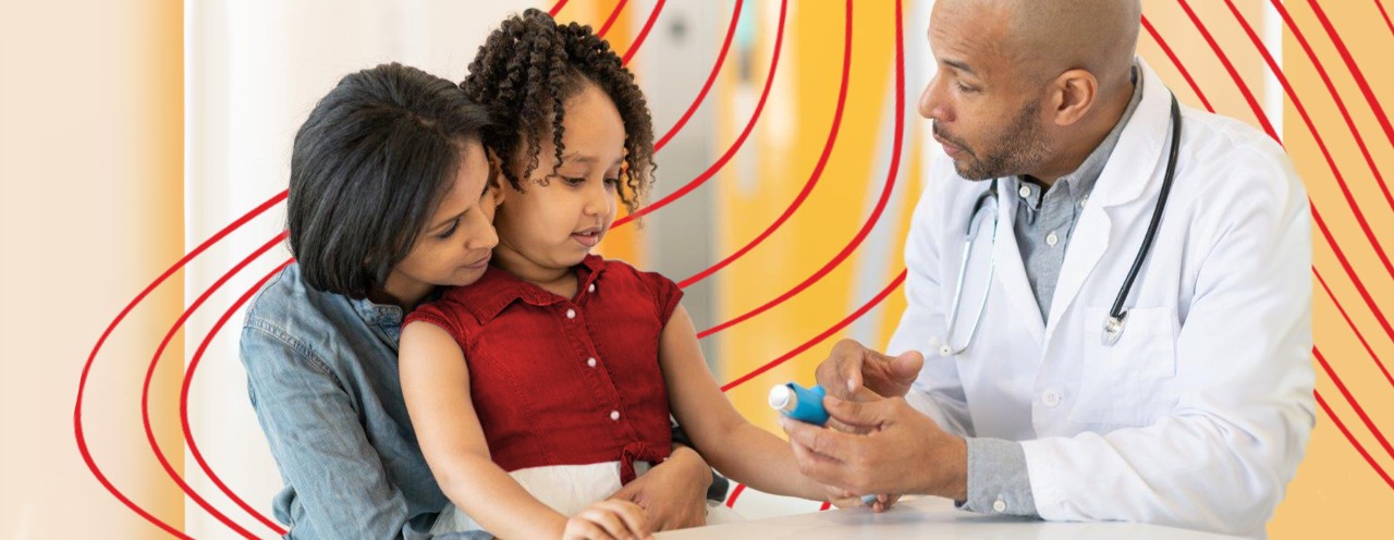 nurse practitioner with child and mom